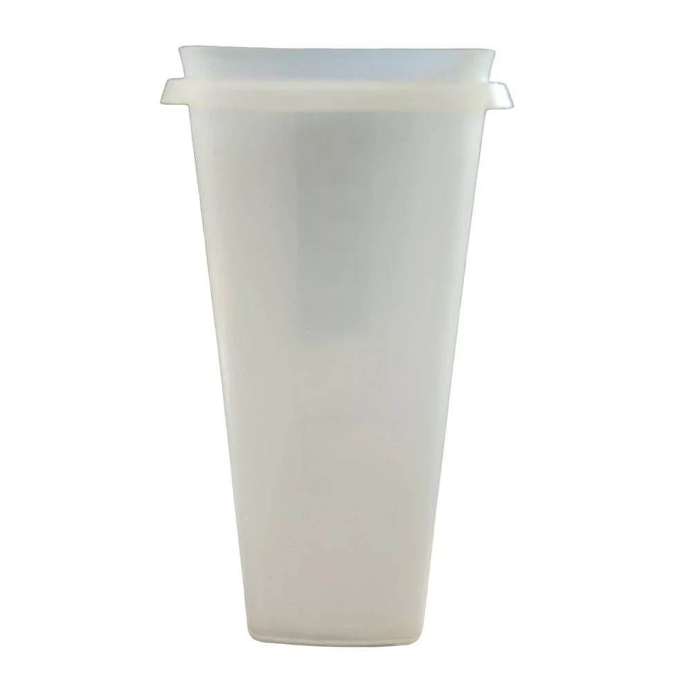 Tupperware Modular Mates Super Oval Translucent White Plastic‎ Storage No lid